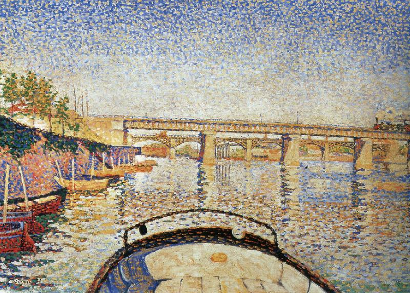 Paul Signac stern of the boat opus oil painting image
